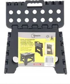 Opvouwbare Kruk - Keukentrap - Zwart -Schoonmaakproducten Winkel 1010x1200