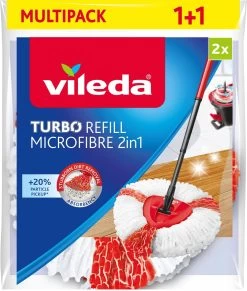 Vileda TURBO 2in1 - Vervanging - Microvezel - Bipack -Schoonmaakproducten Winkel 1020x1200