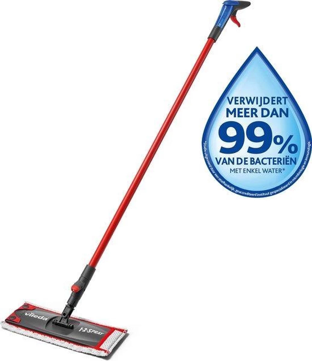 Vileda 1.2 Spray - Vloerwisser - 36cm Wisbreedte - Rood 12 Vileda 1.2 Spray - Vloerwisser - 36cm Wisbreedte - Rood - Afbeelding 10