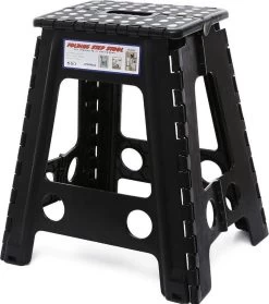 Merkloos Verdikt Kunststof Klapkruk-draagbaar-opvouwbare Kruk-Met Antislip Oppervlak Zwart 29x22cmx45cm -Schoonmaakproducten Winkel 1063x1200