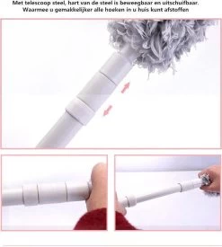 Plumeau/met Telescoopsteel/uitschuifbaar/microvezel Buigbare Borstelkop/9 X 126cm Max-lengte179cm 14 Plumeau/met Telescoopsteel/uitschuifbaar/microvezel Buigbare Borstelkop/9 X 126cm Max-lengte179cm -Schoonmaakproducten Winkel 1076x1200 4