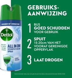 Dettol All In One Disinfectant Spray Linen - 400ml -Schoonmaakproducten Winkel 1108x1200