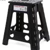Merkloos Verdikt Kunststof Klapkruk-draagbaar-opvouwbare Kruk-Met Antislip Oppervlak Zwart 29x22cmx45cm -Schoonmaakproducten Winkel 1109x1200