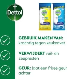 Dettol - 320 Schoonmaakdoekjes Power & Fresh - Citrus 2x80 - Oceanfris 2x80 -Schoonmaakproducten Winkel 1130x1200 5