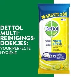 Dettol - 320 Schoonmaakdoekjes Power & Fresh - Citrus 2x80 - Oceanfris 2x80 -Schoonmaakproducten Winkel 1147x1200 9