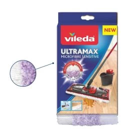 Vileda UltraMax Sensitive - Complete Set - Vlakke Microvezelmop + Emmer Met Pers - Voor Parket En Delicate Oppervlakken -Schoonmaakproducten Winkel 1151x1200