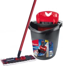 Vileda UltraMax Power 2in1 - Complete Set - Vlakke Microvezelmop + Emmer Met Pers -Schoonmaakproducten Winkel 1152x1200