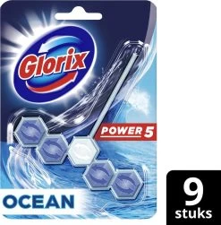Glorix Power 5 Toiletblokken - Ocean - 9 Stuks - Halfjaarbox - Voordeelverpakking -Schoonmaakproducten Winkel 1180x1200 1