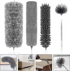 Livv Goods Telescopische Plumeau Set Met Telescoopsteel - 5 In 1 - Tot 250 Cm Uitschuifbaar - Duster - Stoffer -Schoonmaakproducten Winkel 1184x1200 1