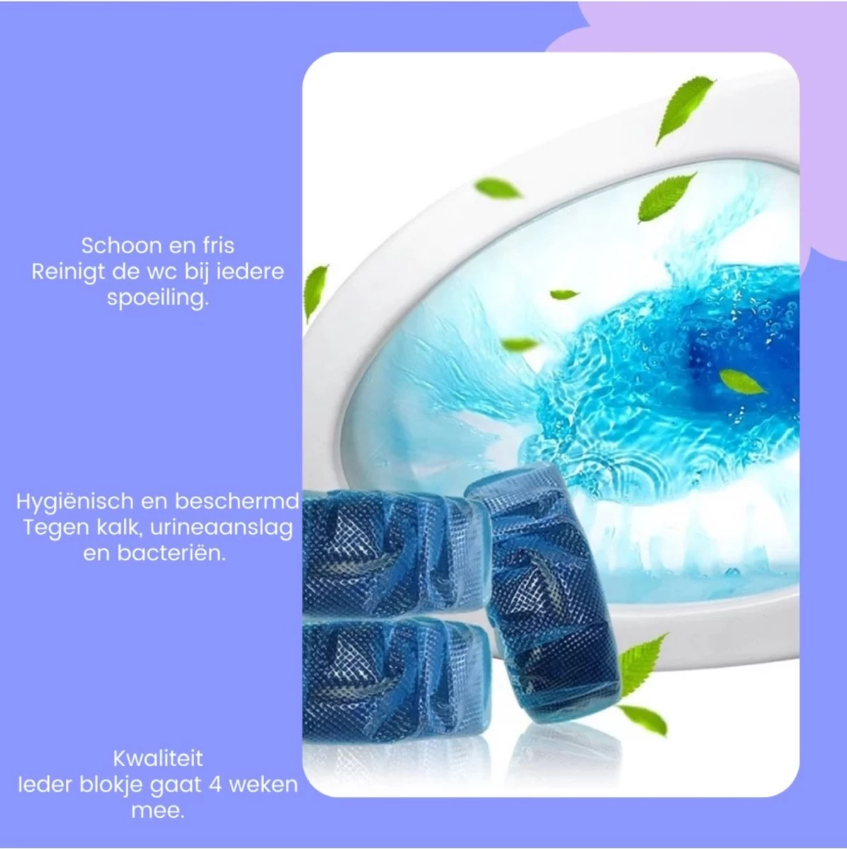 DONGOODS® Toiletblokjes Voor Inbouwreservoirs – WC-blokjes – Toiletblokken In Een Voordeelverpakking – 12 Stuks 4 DONGOODS® Toiletblokjes Voor Inbouwreservoirs – WC-blokjes – Toiletblokken In Een Voordeelverpakking – 12 Stuks - Afbeelding 2