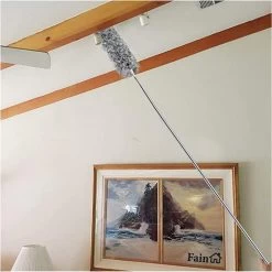 Fain® Plumeau Met Telescoopsteel – Grijs – 80 Tot 240 Cm - Uitschuifbaar – Wasbaar - Flexibel 360° Draaibaar – Duster - Microvezel Ragebol -Schoonmaakproducten Winkel 1198x1200 3