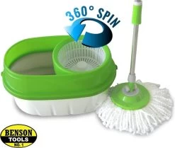 BensonClean Spin Mop - Inclusief Emmer -Schoonmaakproducten Winkel 1200x1013