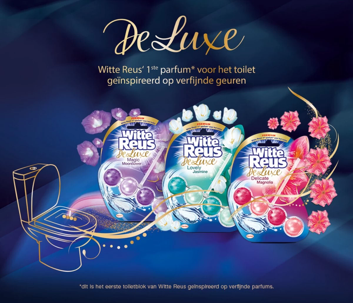 Witte Reus DeLuxe Toiletblok - Magic Moonflower - WC Blokjes Voordeelverpakking - 10 Stuks 16 Witte Reus DeLuxe Toiletblok - Magic Moonflower - WC Blokjes Voordeelverpakking - 10 Stuks - Afbeelding 14