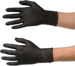 Handschoenen Wegwerp Nitril - Latex Vrij - Ongepoederd - Zwart - Maat XL - 100 Stuks