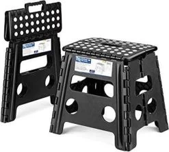 Buxibo - Kruk - Krukje - Keukentrap - Keukentrapje - Opvouwbaar Trapje - Keuken/Badkamer/Schuur Trapje - 29 X 24 X 40cm -Schoonmaakproducten Winkel 1200x1080