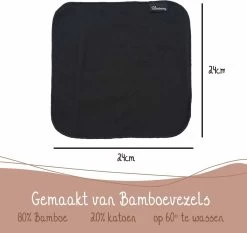Bamboozy Vaatdoekjes Zwart 3 Stuks Herbruikbaar Keukenpapier Unpaper Towel Bamboevezels Plasticvrij -Schoonmaakproducten Winkel 1200x1130 2