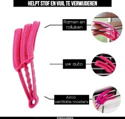 Jaloezie Reiniger - Lamellen Reiniger - Plumeau - Roze - Inclusief Voegenreiniger 9 Jaloezie Reiniger - Lamellen Reiniger - Plumeau - Roze - Inclusief Voegenreiniger -Schoonmaakproducten Winkel 1200x1145 2