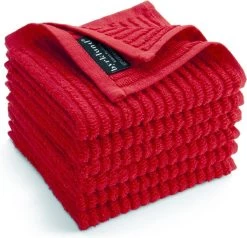 Byrklund Vaatdoek Katoen - Clean & Shiny - 6x 30x30 - Rood -Schoonmaakproducten Winkel 1200x1154 3