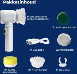 B-care Magic Brush - Elektrische Multifunctionele Schoonmaakborstel - 7 Opzetstukken - Wasborstel - Poetsmachine - Schrobborstel - Handborstel - Werkborstel - Schrobber - Boorborstel - Reinigingsborstel 20 B-care Magic Brush - Elektrische Multifunctionele Schoonmaakborstel - 7 Opzetstukken - Wasborstel - Poetsmachine - Schrobborstel - Handborstel - Werkborstel - Schrobber - Boorborstel - Reinigingsborstel -Schoonmaakproducten Winkel 1200x1155 3