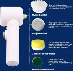 B-care Magic Brush - Elektrische Multifunctionele Schoonmaakborstel - 7 Opzetstukken - Wasborstel - Poetsmachine - Schrobborstel - Handborstel - Werkborstel - Schrobber - Boorborstel - Reinigingsborstel 19 B-care Magic Brush - Elektrische Multifunctionele Schoonmaakborstel - 7 Opzetstukken - Wasborstel - Poetsmachine - Schrobborstel - Handborstel - Werkborstel - Schrobber - Boorborstel - Reinigingsborstel -Schoonmaakproducten Winkel 1200x1156 2