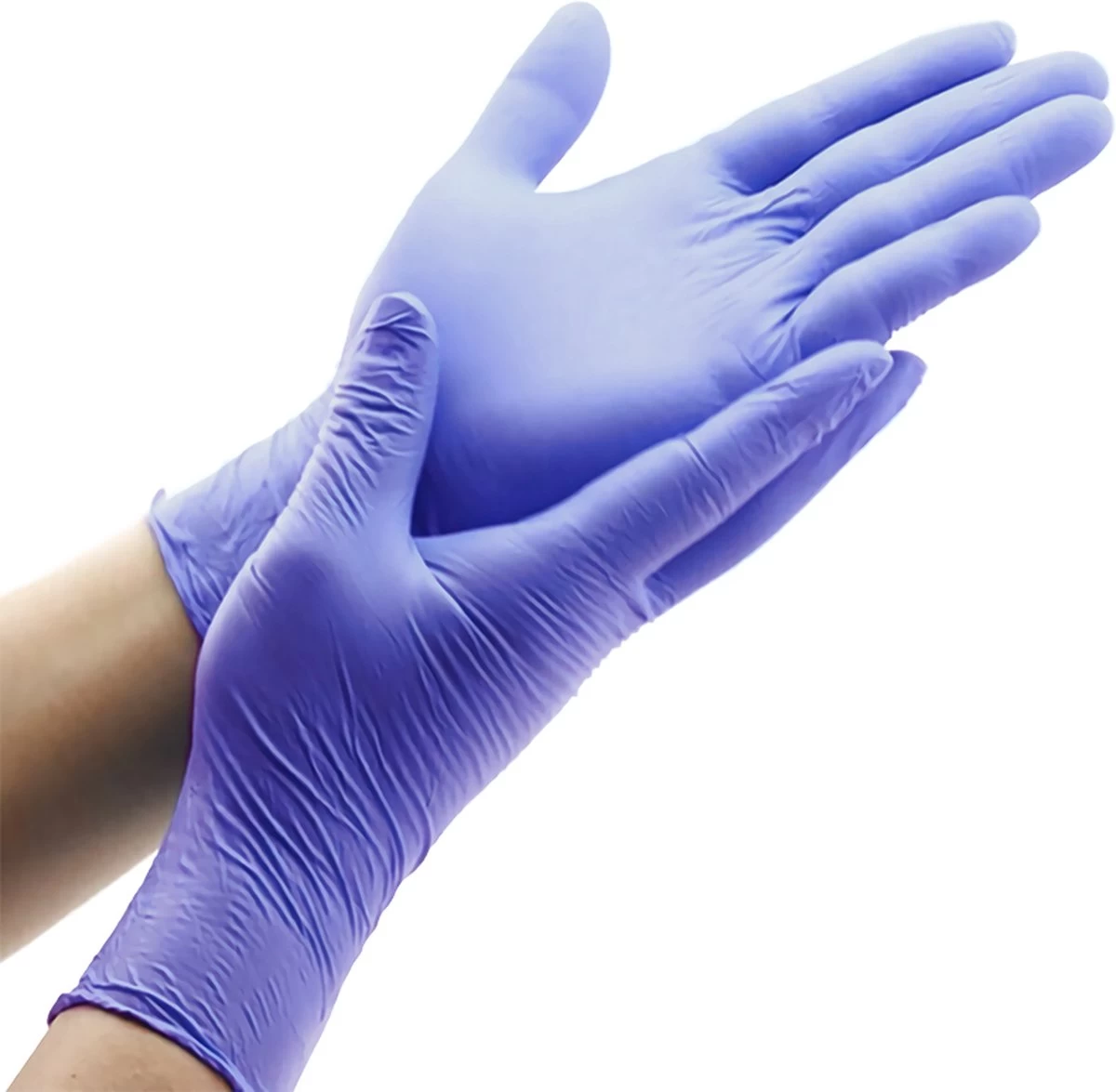 IVROU® Nitril Handschoenen - 100 Stuks Wegwerp Handschoenen - Poeder Vrij, Latex Vrij - Maat: M - Violet Blauw 9 IVROU® Nitril Handschoenen - 100 Stuks Wegwerp Handschoenen - Poeder Vrij, Latex Vrij - Maat: M - Violet Blauw - Afbeelding 7