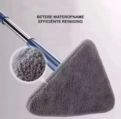 Premium Driehoekige Dweil Met Wringer - Verstelbaar En 360 Graden Draaibaar – Dweilsysteem Incl. 3 Microvezel Doeken -Schoonmaakproducten Winkel 1200x1180