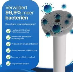 RevoBrush 28x Crystal Clean Foaming Pads Navulling - WC Borstel Met Houder Vrijstaand -Schoonmaakproducten Winkel 1200x1184 7