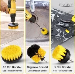 ESSIBLE Borstelboor - Set 20 Stuks - Schrobborstel - Polypropyleen - Borstel Boormachine - Schrobborstel - Schuurborstel - Automatische Reiniging - 20 Delige Borstelset Voor Boormachine -Schoonmaakproducten Winkel 1200x1189 1