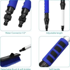 Navaris Telescopische Autowasborstel - Watergevoerde Wasborstel Voor Auto's En Ramen Met Uitschuifbare Lange Handgreep En Zachte Haren - Blauw 13 Navaris Telescopische Autowasborstel - Watergevoerde Wasborstel Voor Auto's En Ramen Met Uitschuifbare Lange Handgreep En Zachte Haren - Blauw -Schoonmaakproducten Winkel 1200x1193 4