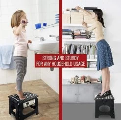 Buxibo - Kruk - Krukje - Keukentrap - Keukentrapje - Opvouwbaar Trapje - Keuken/Badkamer/Schuur Trapje - 29 X 24 X 40cm -Schoonmaakproducten Winkel 1200x1193 5