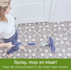 Bona Premium Spray Mop - Alles-in-1 Dweilsysteem - Vloerwisser Inclusief Harde Vloer, Tegel/ Laminaat Reiniger & Microvezel Reinigingspad - Streeploos - Sneldrogend -Schoonmaakproducten Winkel 1200x1195 1