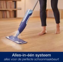 Bona Premium Spray Mop - Alles-in-1 Dweilsysteem - Vloerwisser Inclusief Houten Vloer Reiniger & Microvezel Reinigingspad - Streeploos - Sneldrogend -Schoonmaakproducten Winkel 1200x1195 11