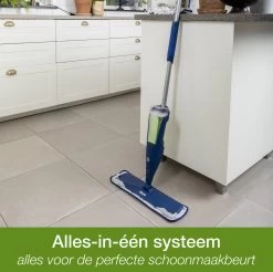 Bona Premium Spray Mop - Alles-in-1 Dweilsysteem - Vloerwisser Inclusief Harde Vloer, Tegel/ Laminaat Reiniger & Microvezel Reinigingspad - Streeploos - Sneldrogend -Schoonmaakproducten Winkel 1200x1195 2