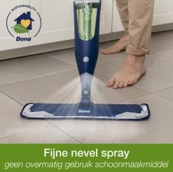 Bona Premium Spray Mop - Alles-in-1 Dweilsysteem - Vloerwisser Inclusief Harde Vloer, Tegel/ Laminaat Reiniger & Microvezel Reinigingspad - Streeploos - Sneldrogend -Schoonmaakproducten Winkel 1200x1195 4