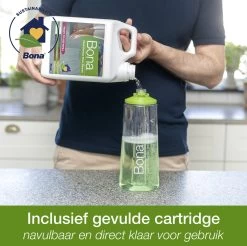 Bona Premium Spray Mop - Alles-in-1 Dweilsysteem - Vloerwisser Inclusief Harde Vloer, Tegel/ Laminaat Reiniger & Microvezel Reinigingspad - Streeploos - Sneldrogend -Schoonmaakproducten Winkel 1200x1195 6