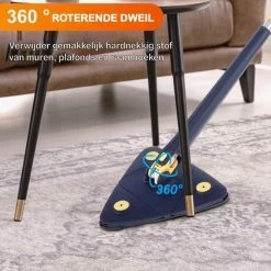 Premium Driehoekige Dweil Met Wringer - Verstelbaar En 360 Graden Draaibaar – Dweilsysteem Incl. 3 Microvezel Doeken -Schoonmaakproducten Winkel 1200x1198