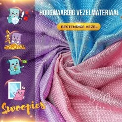 SWOOPIES [Set Van 3] Professionele Microvezeldoeken, Duurzaam Poetsen Met Enkel Water 60 X 40 Cm Streep-/Lint-Vrij, Ultrazachte & Grote Premium Doeken Voor Keuken, Badkamer, Raam, Auto -Schoonmaakproducten Winkel 1200x1200 1017