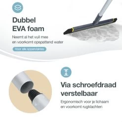 ACE Goods Vloertrekker Met Steel – Vloerwisser Badkamer - Trekker Douche – Raamwisser Verstelbaar – Watertrekker - Incl Ophanghaak -Schoonmaakproducten Winkel 1200x1200 148