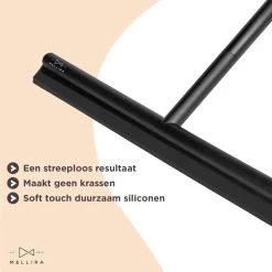 Mellira - Vloerwisser - Vloertrekker Met Steel - Watertrekker Voor Douche - Douchewisser Badkamer - Inclusief Ophanghaak - RVS - Zwart (kerstcadeau Met Verpakking) 11 Mellira - Vloerwisser - Vloertrekker Met Steel - Watertrekker Voor Douche - Douchewisser Badkamer - Inclusief Ophanghaak - RVS - Zwart (kerstcadeau Met Verpakking) -Schoonmaakproducten Winkel 1200x1200 180