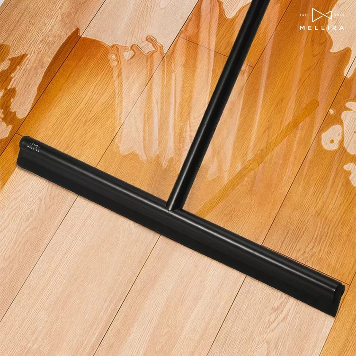 Mellira - Vloerwisser - Vloertrekker Met Steel - Watertrekker Voor Douche - Douchewisser Badkamer - Inclusief Ophanghaak - RVS - Zwart (kerstcadeau Met Verpakking) 8 Mellira - Vloerwisser - Vloertrekker Met Steel - Watertrekker Voor Douche - Douchewisser Badkamer - Inclusief Ophanghaak - RVS - Zwart (kerstcadeau Met Verpakking) - Afbeelding 6