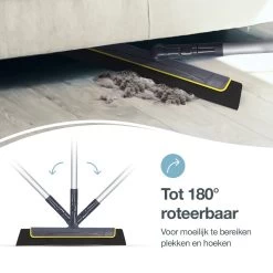 Merkloos Vloertrekker Met Steel - Perfect. Voor Vloer & Raam - Verstelbare Lengte - 180 Graden Draaibaar - Douchewisser - Vloerwisser - Verwijderbare Handgreep-130 Cm -Schoonmaakproducten Winkel 1200x1200 187