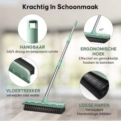 Powarkleen - Vloertrekker Met Steel & Bezem 2 In 1 - Vloerwisser Voor Badkamer Vloer - Groen -Schoonmaakproducten Winkel 1200x1200 209
