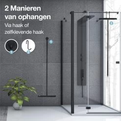 ACE Goods Vloertrekker Met Steel – Vloerwisser Badkamer - Trekker Douche – Raamwisser Verstelbaar – Watertrekker - Incl Ophanghaken -Schoonmaakproducten Winkel 1200x1200 212