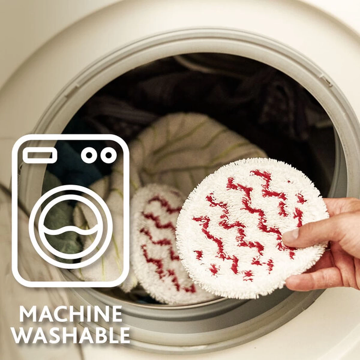 VILEDA® | Looper | Elektrische Vloerwisser | Vileda Dweil | Vileda Mop | Spray Mop | Vloerwisser | Vloerreiniger | Draadloos | Incl. 2 Rode Microvezeldoeken 8 VILEDA® | Looper | Elektrische Vloerwisser | Vileda Dweil | Vileda Mop | Spray Mop | Vloerwisser | Vloerreiniger | Draadloos | Incl. 2 Rode Microvezeldoeken - Afbeelding 6