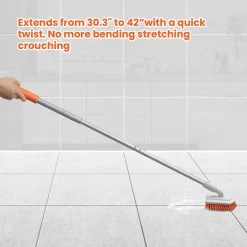 Merkloos Badkamer Reinigingsborstel - Badkamerschrobborstel - Reinigingsborstel - Met Afneembare Telescopische Handgreep En 180° Verstelbare Gezamenlijke Reinigingsborstel - Lange Steel 107 Cm -Schoonmaakproducten Winkel 1200x1200 273