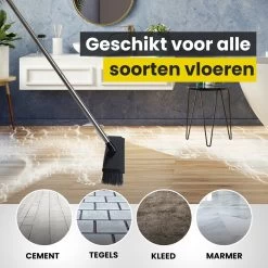 Schrobbezem Zwart Luiwagen Met Steel 120cm - Tuinbezem Straatbezem - Schoonmaak Schrobber Kunststof Harde Bezem - Schrobborstel En Schuurborstel -Schoonmaakproducten Winkel 1200x1200 285