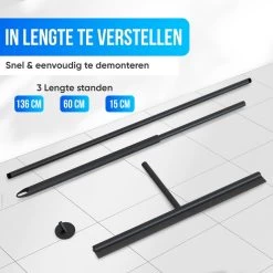 Avalo Vloertrekker Met Steel - Luxe Vloerwisser - Aluminium Water Trekker - Douche Wisser - Badkamer - Zwart - 136x40 CM -Schoonmaakproducten Winkel 1200x1200 37