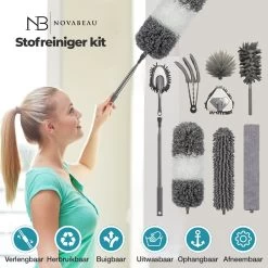 NovaBeau Plumeau Met Telescoopsteel – Microvezel Ragebol Uitschuifbaar - 9-delig Duster Set Met Voegenborstel – RVS Stoffer – Grijs Chenille Borstel – Wasbaar En Draaibaar 12 NovaBeau Plumeau Met Telescoopsteel – Microvezel Ragebol Uitschuifbaar - 9-delig Duster Set Met Voegenborstel – RVS Stoffer – Grijs Chenille Borstel – Wasbaar En Draaibaar -Schoonmaakproducten Winkel 1200x1200 419