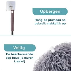 ForDig 7-Delige Plumeau Set - Duster Met Telescoopsteel Uitschuifbaar Tot 250 Cm - Inclusief Ragebol / Voegenborstel / Microvezel Doek / Chenille Borstel - Wasbaar - 360 Graden Draaibaar -Schoonmaakproducten Winkel 1200x1200 438