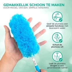 WITTS Telescopische Plumeau Met Telescoopsteel - 60 Tot 140 Cm - Uitschuifbaar - Blauw -Schoonmaakproducten Winkel 1200x1200 458